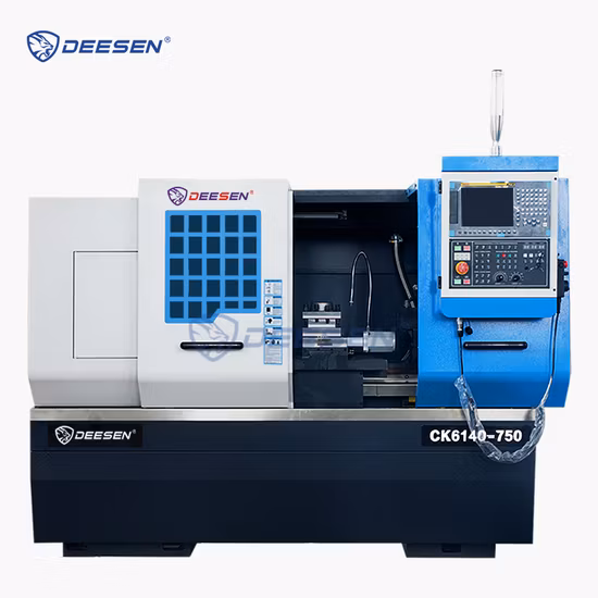 정밀도 금속 CNC 선반 기계 Ck6140 수평한 편평한 침대 CNC 도는 선반